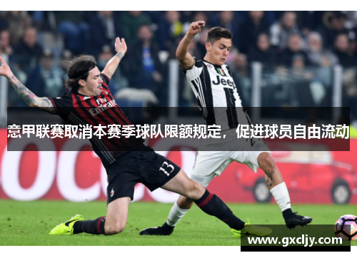 意甲联赛取消本赛季球队限额规定，促进球员自由流动